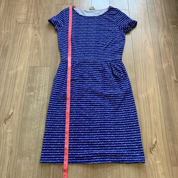 Boden Summer Cursive Dress Cotton Pocket Beach 8R - Picture 10 of 11